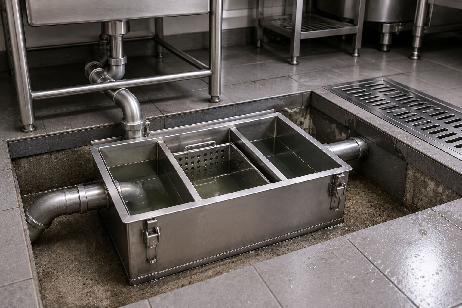 Hygienic stainless steel internal finish